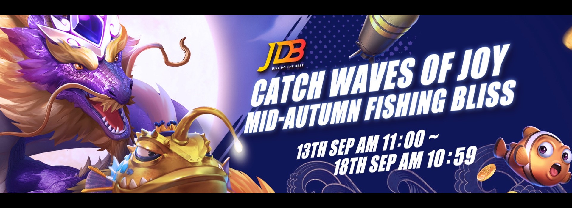 JDB-Catch Waves of Joy, Mid-Autumn Fishing Bliss